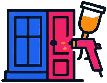 Логотип - покраска пластиковых окон (ПВХ)